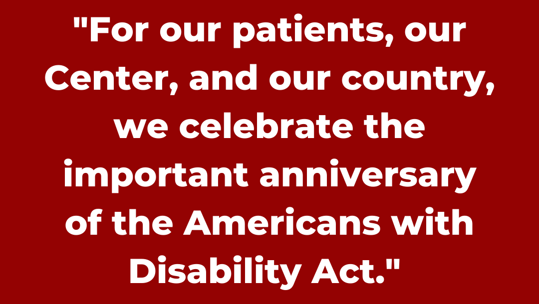 WeinbergCP's tweet photo. Our Executive Director, Dr. Jason Carmel shares words in celebration of today's 30th anniversary of the ADA.
#weinbergcp #cpawareness #cerebralpalsy #cpstrong  #careforall #cpcare #cpcenter #cerebralpalsydoctor #cpdoctor #cerebralpalsyadult #disability #ThanksToTheADA⁠ #ADA30 https://t.co/VD7xZQIly5