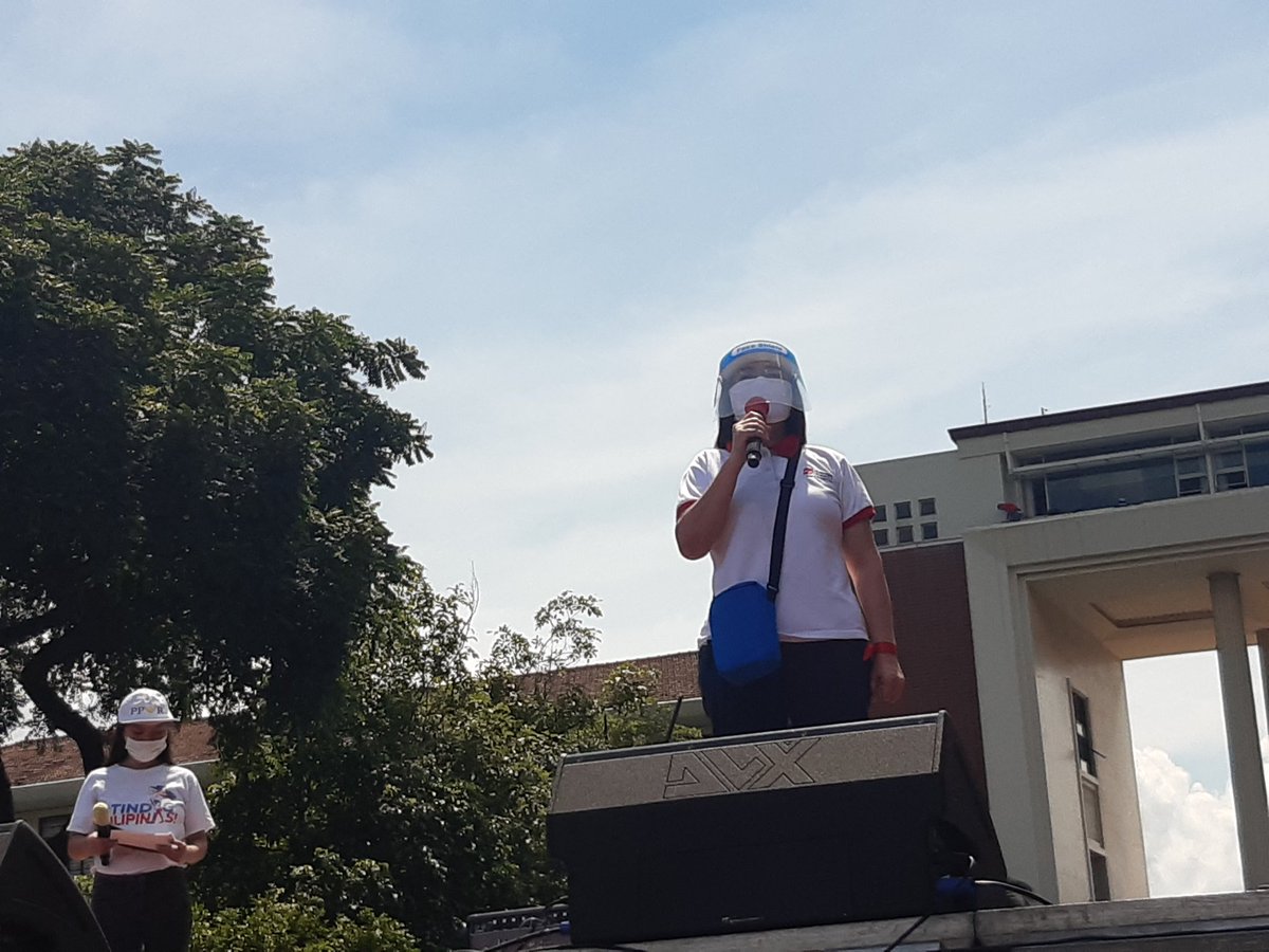 Maristela Abenojar, Filipino Nurses United: Ang mga manggagawang pangkalusugan ay humihingi ng katarungan hindi lang sa panahon ng COVID ... kailangan pong magkaroon ng sapat na budget ang DOH.  #WakaSONA2020