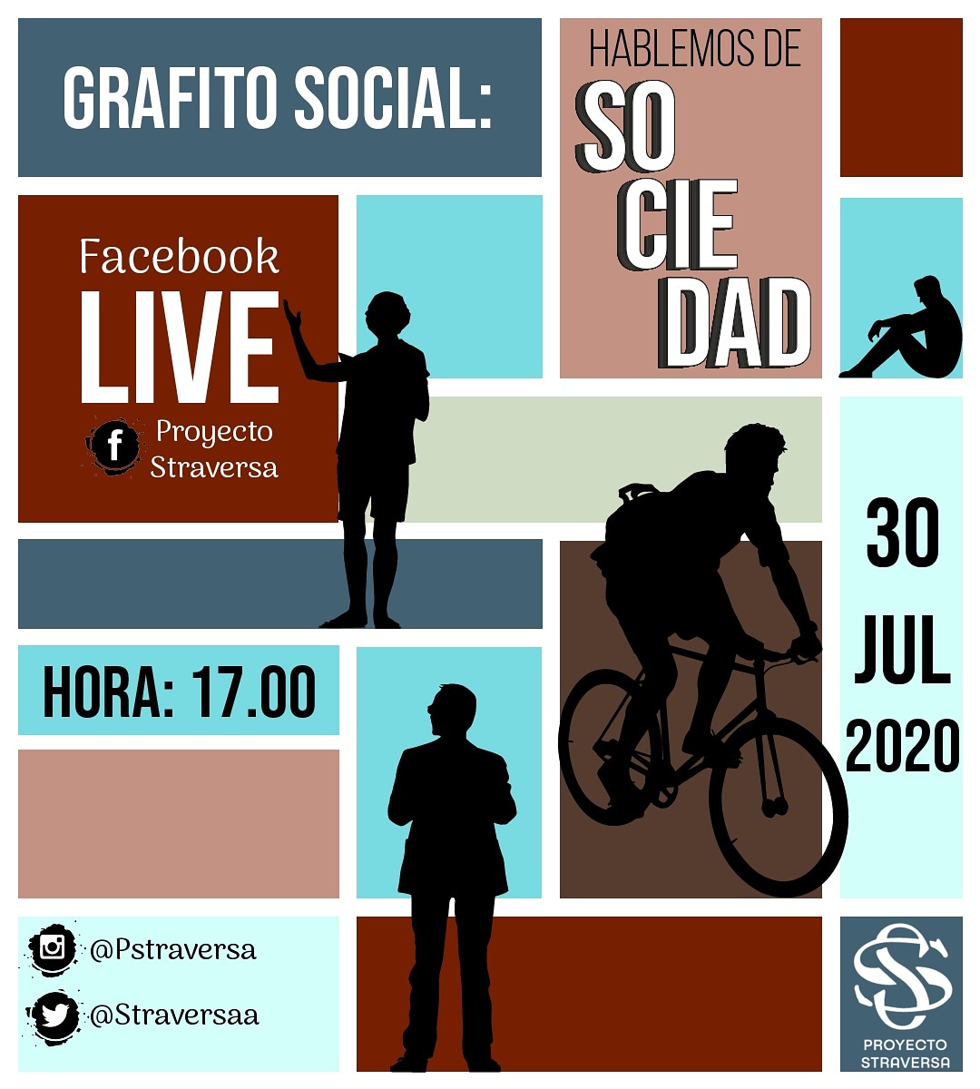 pstraversa's tweet photo. Este jueves 30 de julio estaremos conversando con algunos de los autores y autoras que publicaron en nuestra segunda edición, «Grafito social: Arte y sociedad». Los esperamos a las 5 p. m. en nuestra transmisión.
¡No te lo pierdas!
#Straversa #GrafitoSocial #Conversatorio https://t.co/A1UzNUzrwJ