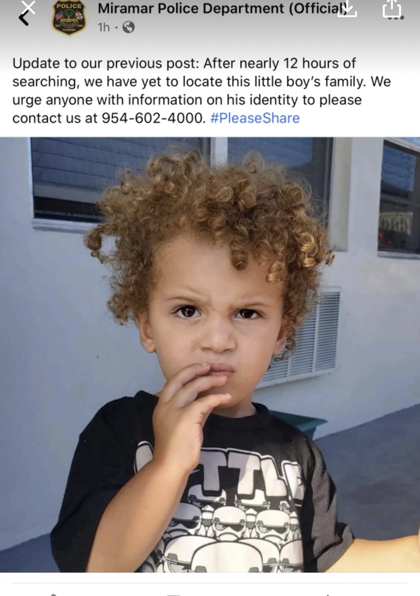 KendallRaeOnYT's tweet photo. This little cutie is lost and police can’t locate his family🥺 If you know who he his or who his parents are contact Miramar police at 954-602-4000 https://t.co/evQZjPzldg