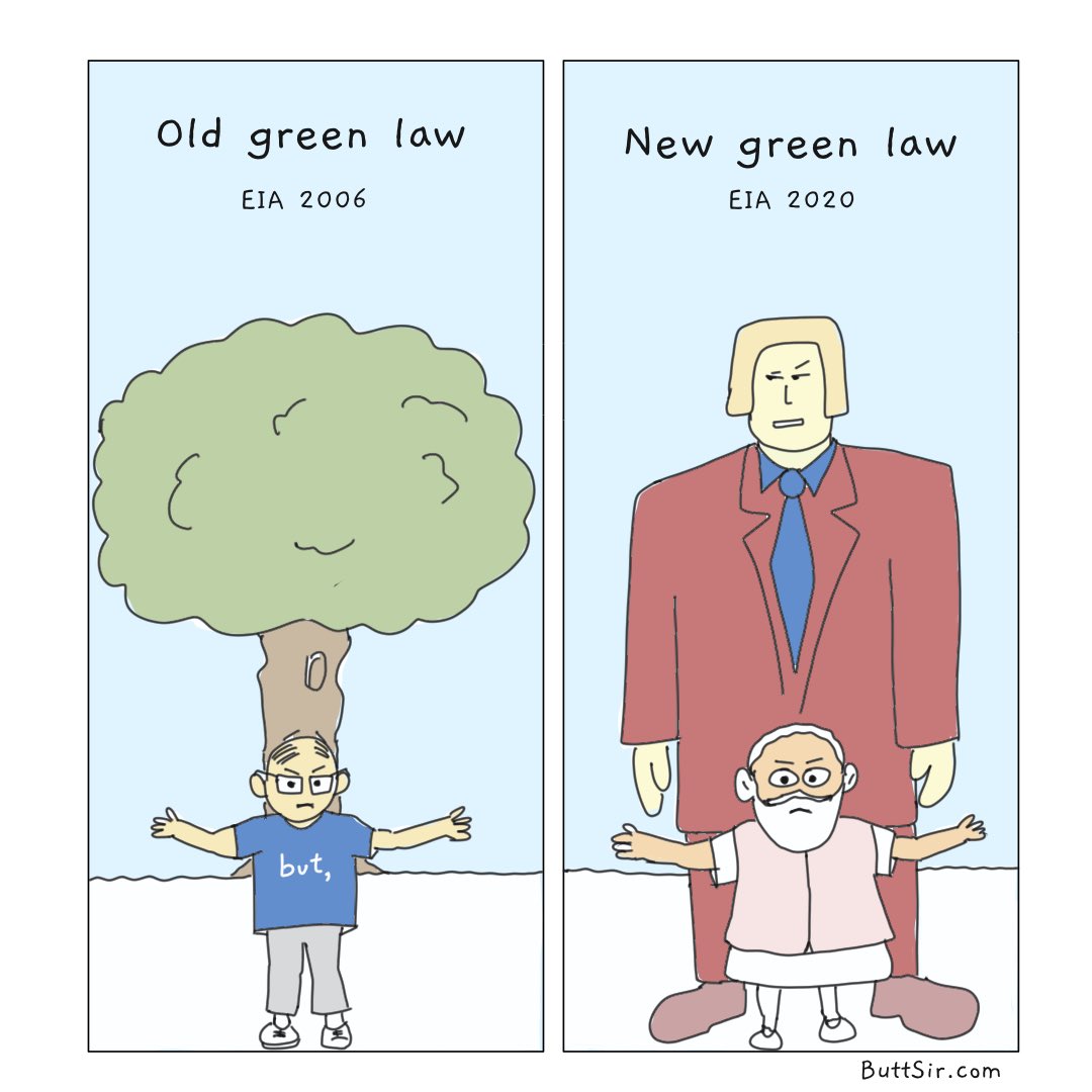 ArvndTegginmath's tweet photo. EIA2020 dilutes stringent scrutiny laid out for environment clearance to protect business interests. #WithdrawEIA2020 https://t.co/kdizRj9KFU
