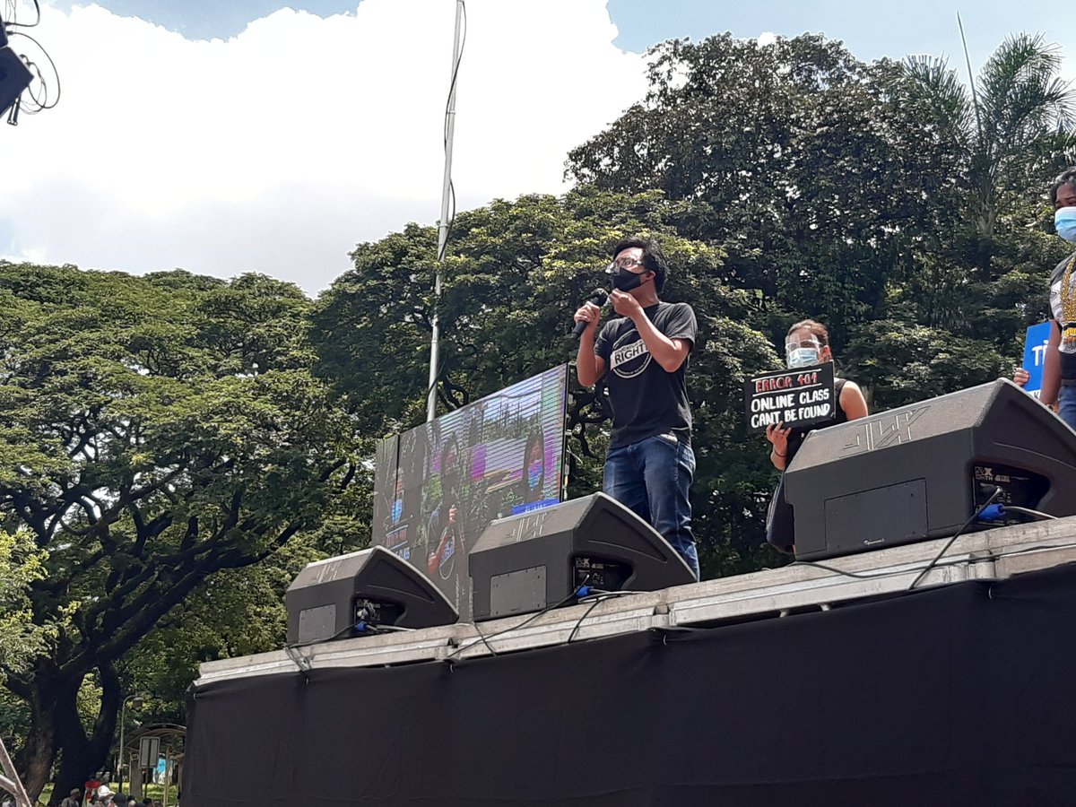 Raoul Manuel,  @NUSPhilippines: Ang tanong natin kay Duterte, anong ginawa mo upang tiyakin ang ligtas at dekalidad na edukasyon para sa mga kabataan?  #WakaSONA2020