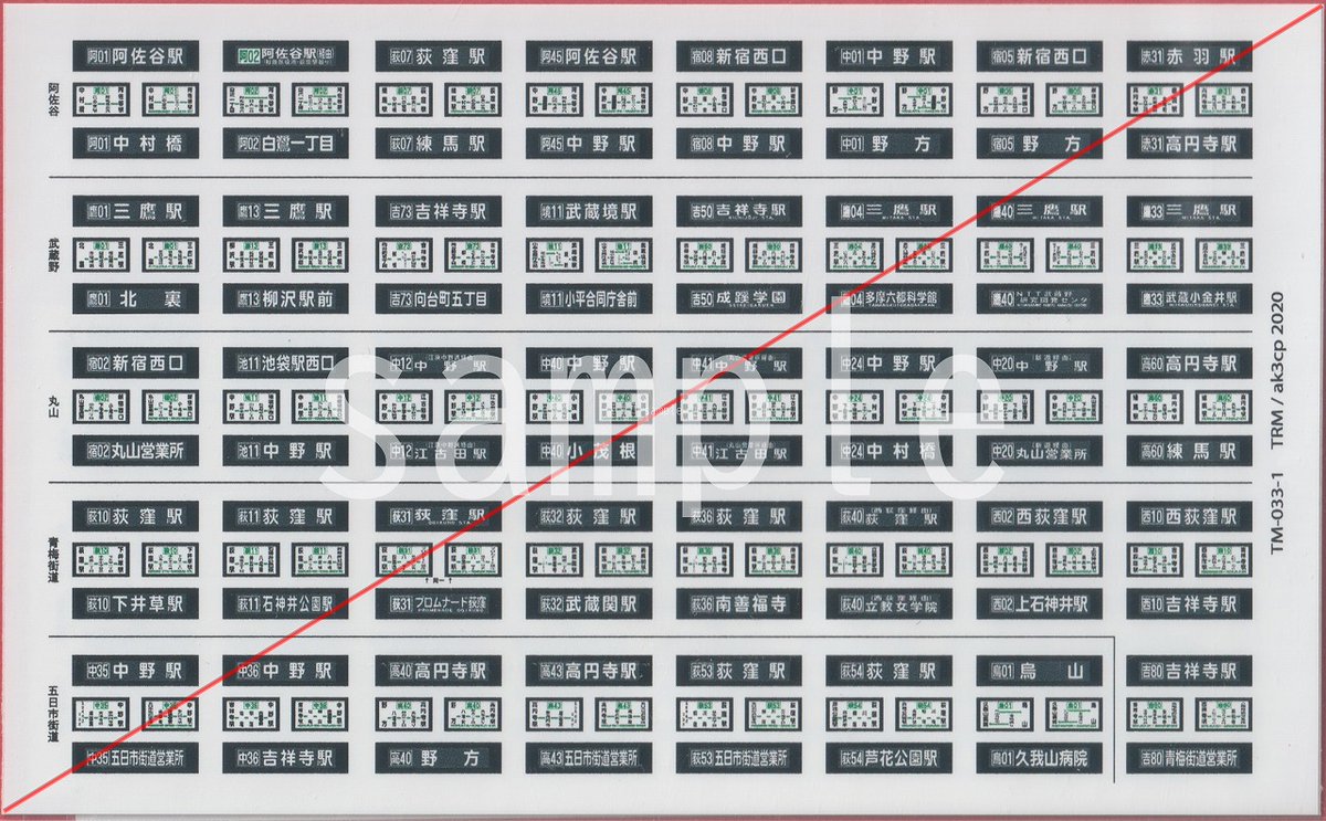 Uzivatel グリーンマックス ザ ストア秋葉原店 Na Twitteru 車番インレタ 車番 変更用マスク ナンバープレート 2種 行先表示ステッカー1種です 車番マスクインレタは写真のように元塗装とほぼ変わらぬ色合いに仕上がっています