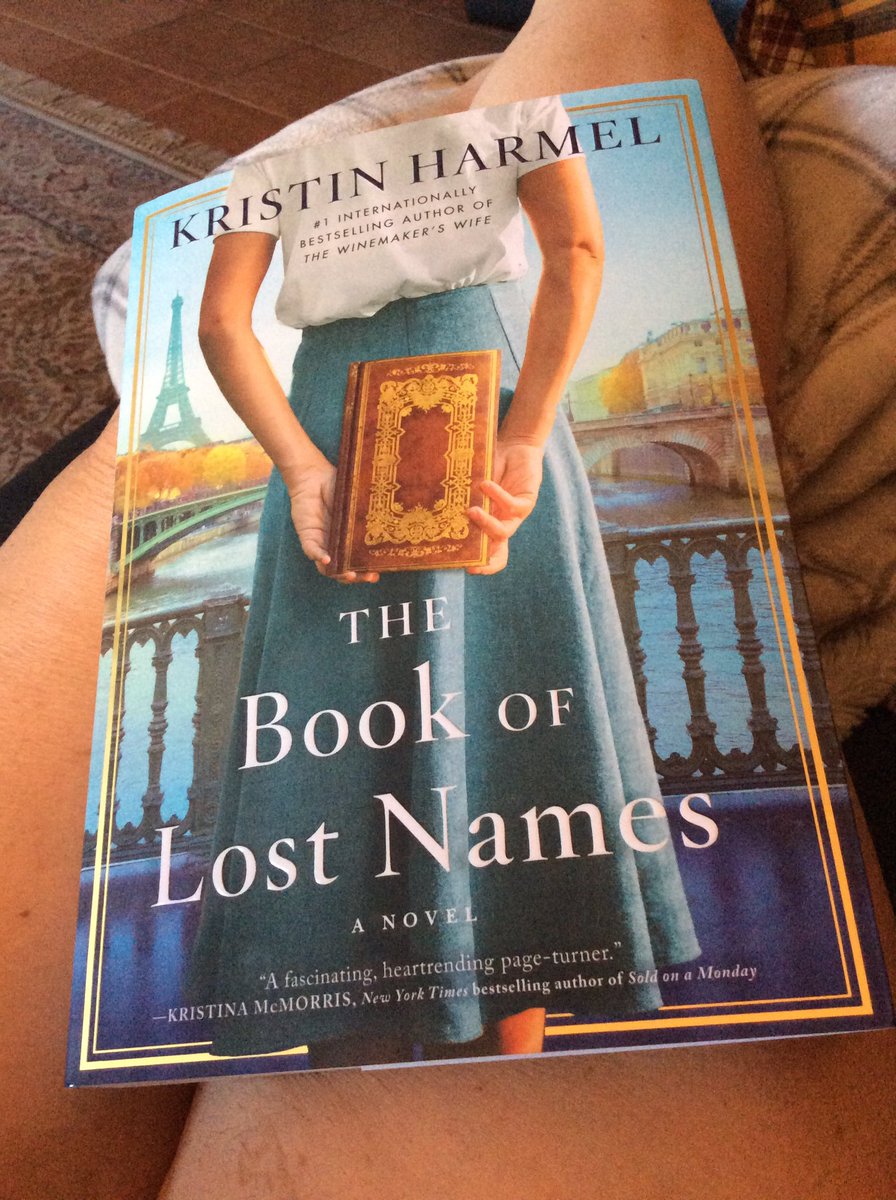Milsbusyreading's tweet photo. I’m reading The book of Lost Names by @kristenharmel and if your a Historical Nerd like me this is MUST READ. https://t.co/bEydgDXMQj