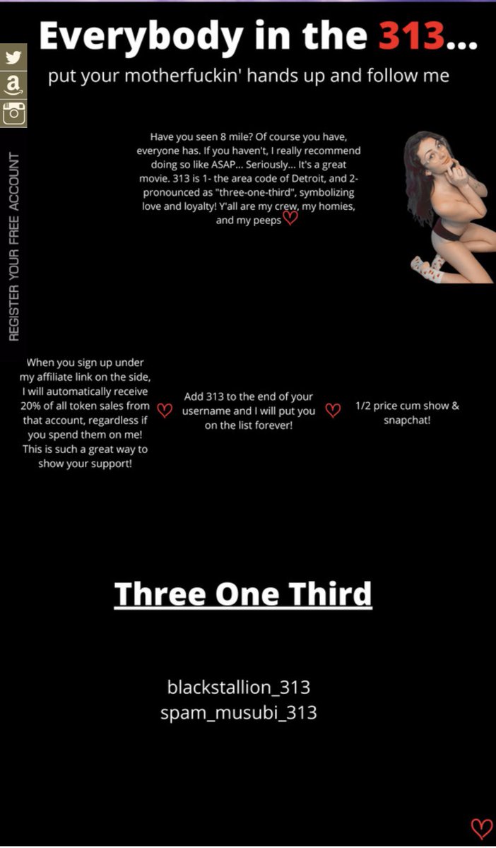 chaturbabeJade's tweet photo. Introducing the Three One Third!❤️❤️❤️❤️❤️❤️❤️❤️❤️❤️❤️❤️
Create your account now, so I can add you to the crew!
❤️https://t.co/uo8XYkSlcg https://t.co/0gUZCOqRPe