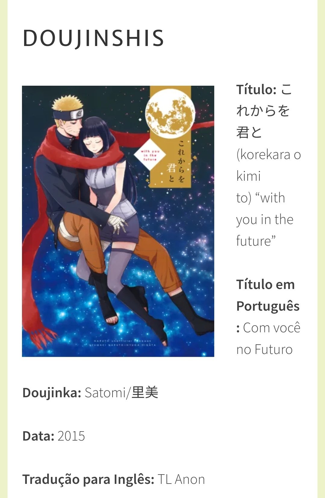 Meme Naruto, traduzido para o português do inglês