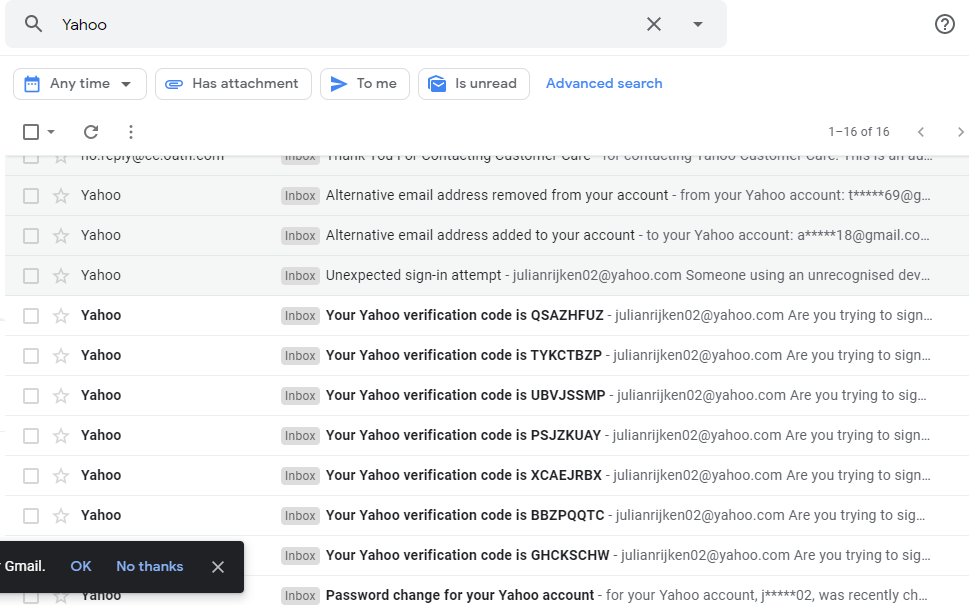 decryptious's tweet photo. @AprilMillervols @YahooCare What if my recoveries have been changed, I don't own a phone and my account is clearly hacked. Please I don't wanna hear the whole "Sign In helper" shit. I just need help https://t.co/g3glxRaBjw