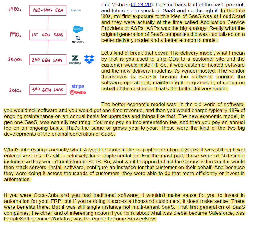 6/ Image I: What is Generation I SaaS companies?Image II: Gen I SaaS companies (continued)Image III: What is Generation II SaaS companies? Image IV: Gen II SaaS companies (continued)