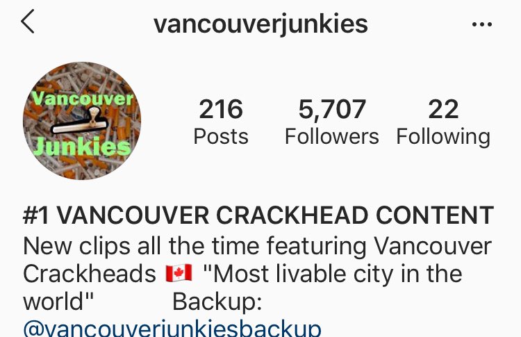 Because it is said in jest it reinforces the racist and often classist nature of the term.And in turn it leads to accounts such as this:This account based here in liberal” Vancouver has 5000 followers, it is dedicated to mocking and dehumanizing drug users.