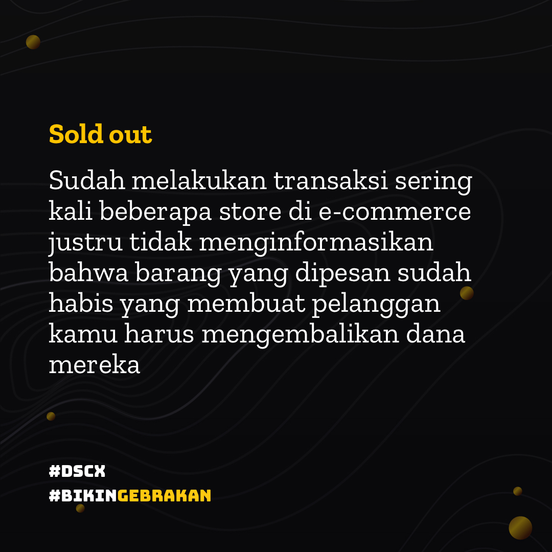 Diplomat_Sukses's tweet photo. Harga sudah sesuai tapi produk habis.
Atau setelah melihat review ternyata banyak yang bilang barang tidak sesuai.
Kalau Sobat tau kekesalan beberapa pelanggan online store berikut, kamu pasti bisa menghindari dan membuat mereka mau membeli di store kamu!

#BIKINGEBRAKAN #DSCX https://t.co/MDKVwAVeBL