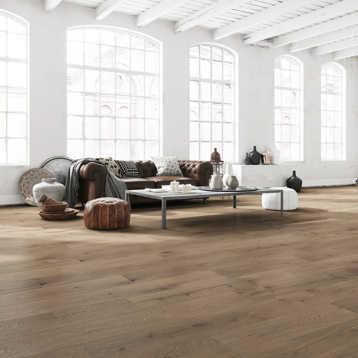 Exuding comfort and elegance, Rosewood contains a mix of grey and weathered wheat tones that perfectly accent the texture of each plank. It is a lovely intermediate colour that works with many interior palettes. #timberfloors #timberfloors #engineeredflooring #flooring