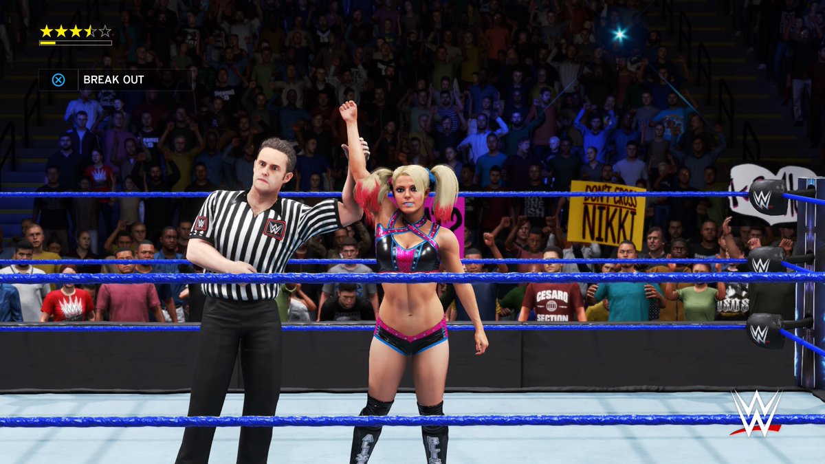 badbengal12's tweet photo. My Hero @AlexaBliss_WWE WINS YAYYYYYYYYYYY #GOAT #AlexaIsTheGOAT #PS4share https://t.co/uxBcDRDE9e