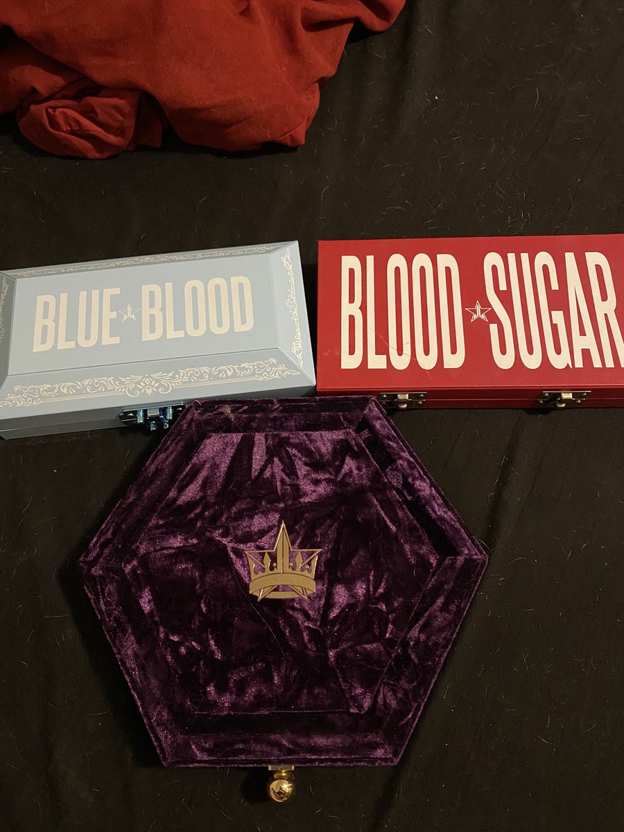 Finally got the trilogy done😁 @JeffreeStar #bloodlustpalette #bluebloodpalette #bloodsugarpalette