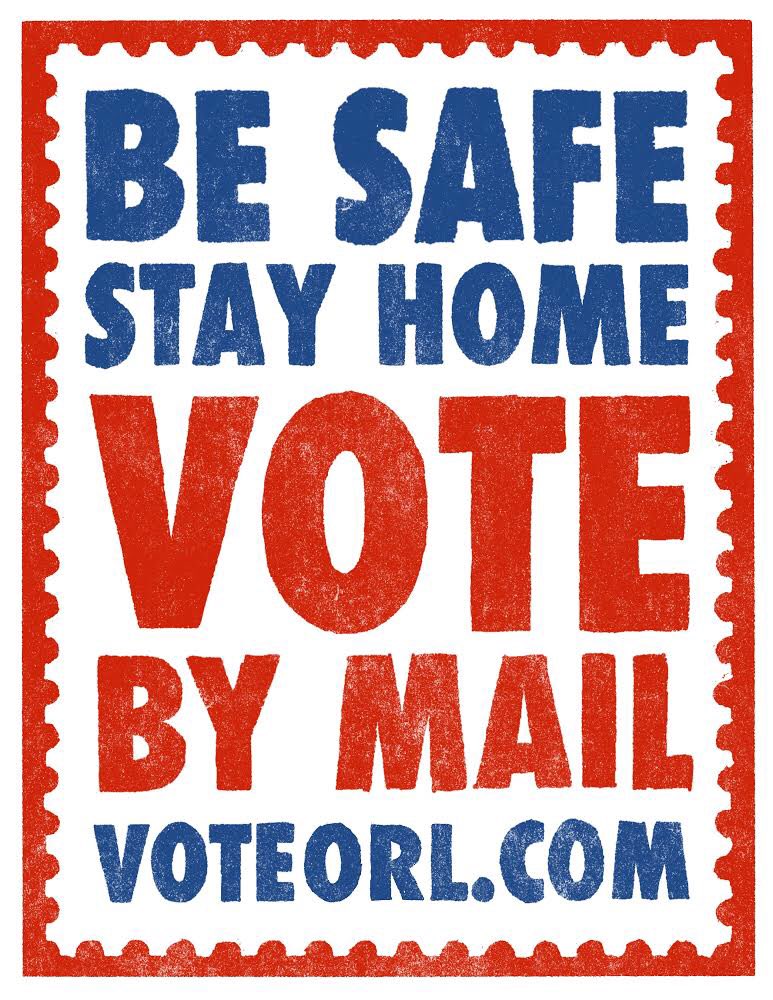  http://VoteORL.com&nbsp; to vote by mail in Orlando/Orange County