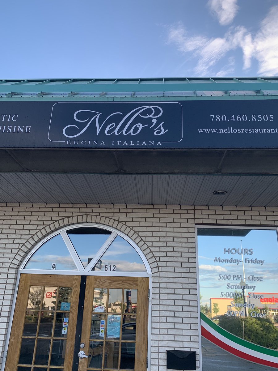 EdmontonhomeCom's tweet photo. Delicious meal & amazing service the other night at Nello’s! Can’t wait to stop by again sometime soon! #yeg #yegeats #yeglocal #t8n #stalbert #yegfoodie #yegbiz #yegrealestate #yegrealtor #yegcravings #yeggers #edmontonhome #yeghome https://t.co/pSOwiSZwXT