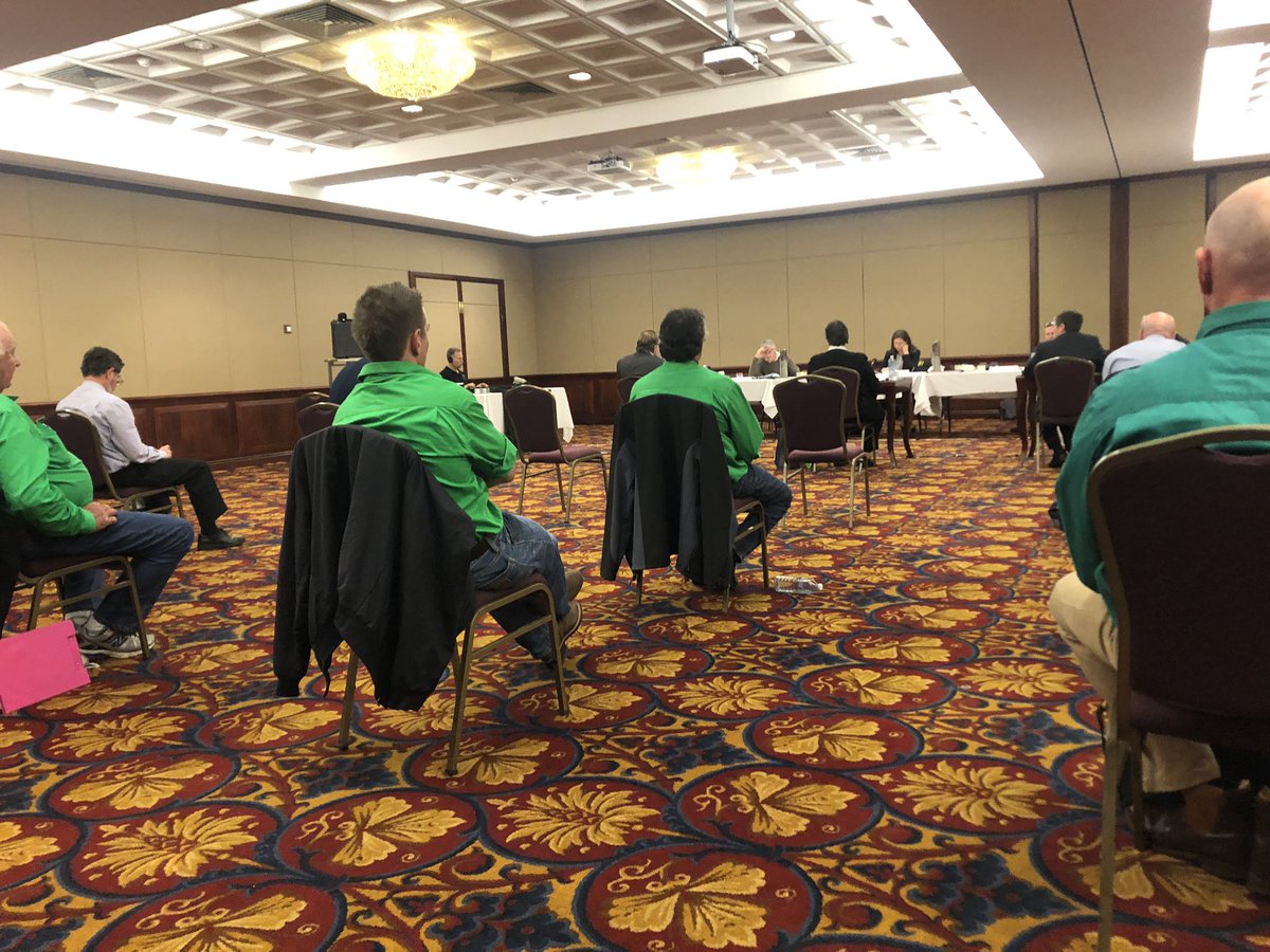 spraydriftgirl's tweet photo. Senate inquiry into #reefregs underway in Brisbane. @GreenShirtsQLD &amp; @AgForceQLD presenting information that identifies the unjust regulation &amp; questionable science that will severely impact on primary producers. https://t.co/OGLjzeZ1xZ