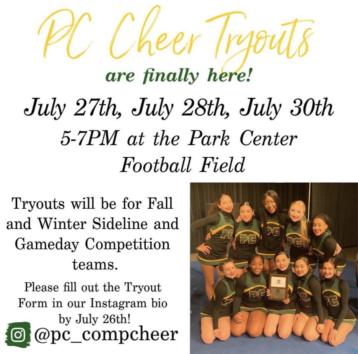 Park Center Cheer tweet media