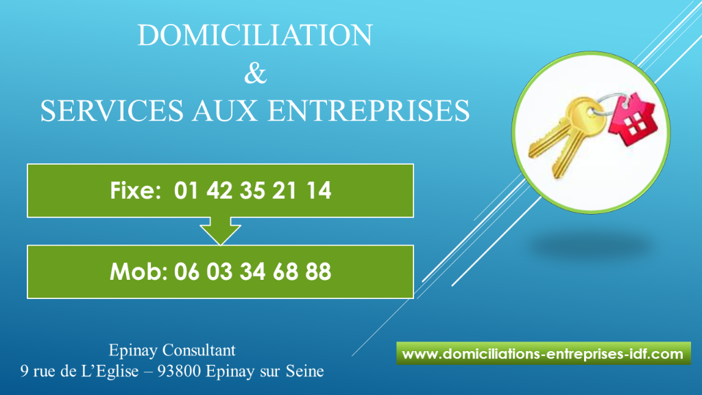 domiciliation_9's tweet photo. Leader de la domiciliation d'entreprise depuis 1999 
Adresse de domiciliation au cœur d’Épinay-sur-Seine (93), pour les entreprises de SARL, SAS, SCI ou micro-entreprises, en création ou en transfert, pour le siège social, un établissement secondaire. https://t.co/0x9Gn0oNqE https://t.co/Q4x9DpE76E