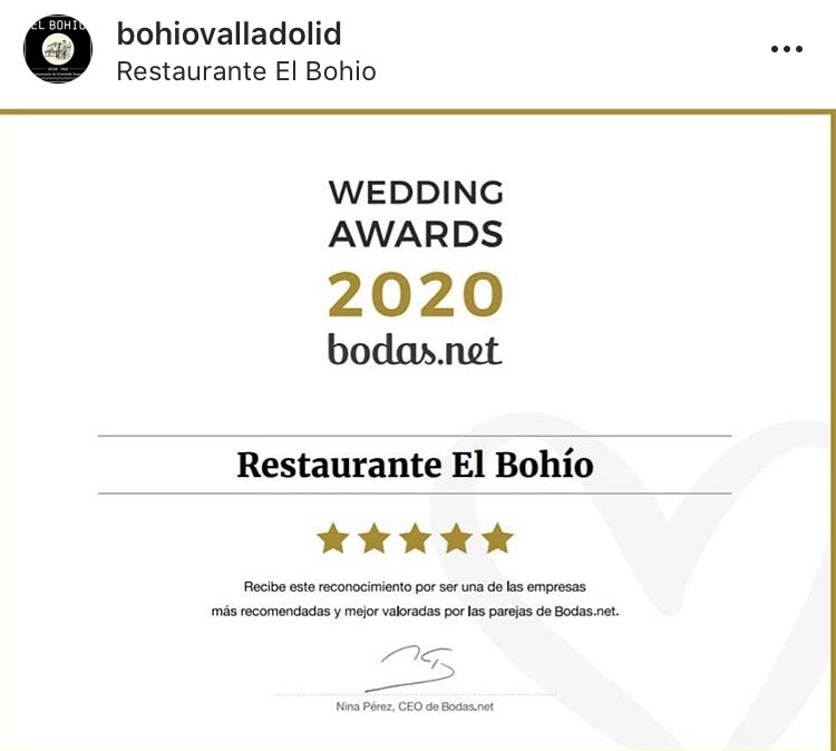 Orgullosos del buen hacer de <a href="/BohioValladolid/">Restaurante El Bohío</a> 🥇🤩🤩🤩. Enhorabuena a todo el equipo, sois una referencia en #Valladolid y más allá! 👌