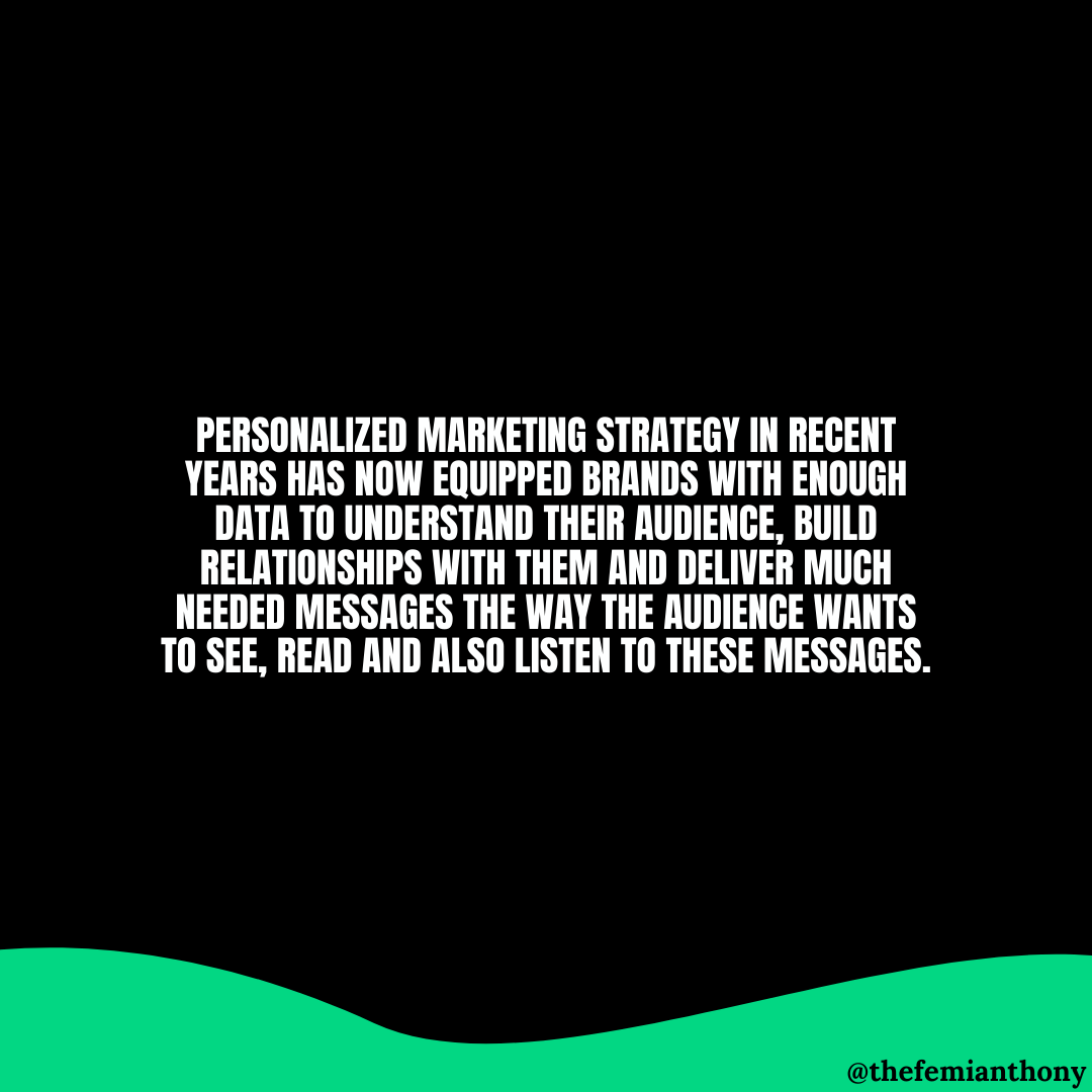 This disruption has seen the Millenial Audience move from passive listeners to people who want to actively connect with brands, represent them & be a part of their communityPersonalized Marketing won't just sell your products but it will develop that brand-consumer relationship