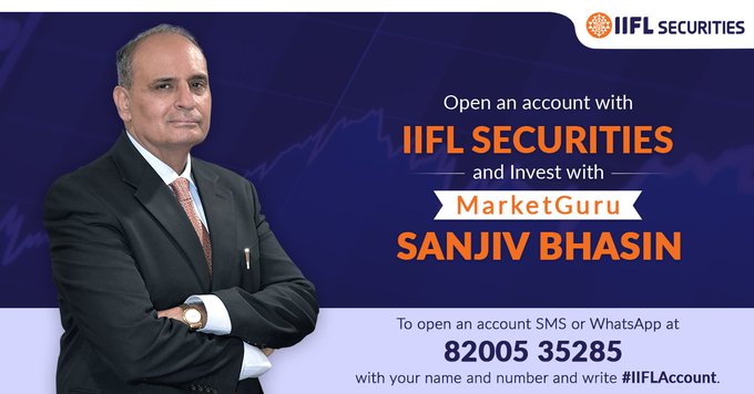 iiflcapital's tweet photo. To invest under #MarketGuru @sanjiv_bhasin' guidance everyday do WhatsApp or text your name and number to 8200535285 and write #IIFLAccount https://t.co/gaAJErIq4d