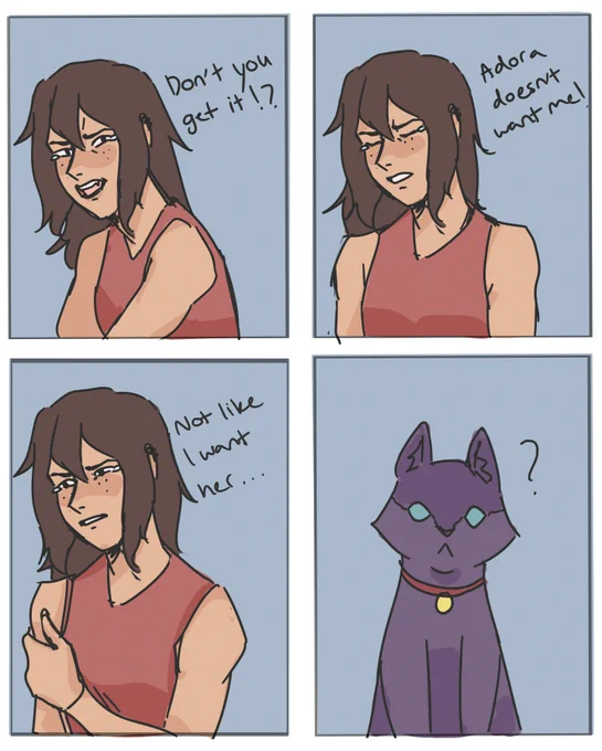 Yeah I don't know how to make comics. Yeah I'm gonna post it. #Spop #catradora 
