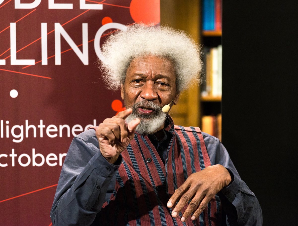 OutcessPowered's tweet photo. Akinwande Oluwole Babatunde Soyinka, known as Wole Soyinka, is a Nigerian playwright, poet, and essayist. He was awarded the 1986 Nobel Prize in Literature, the first black African to be honored in that category. #MCM #OutcessSolutions. https://t.co/evZerJLXa5
