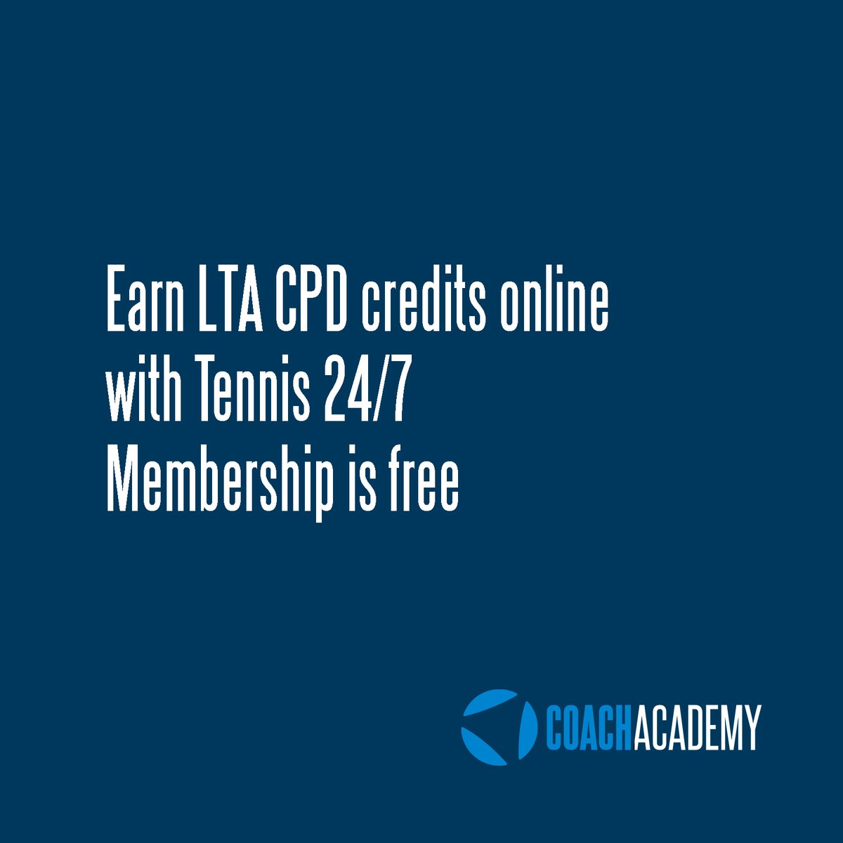 Tennis247_'s tweet photo. Great move from the @the_LTA to introduce #independentlearning for #tenniscoaches accreditation in the UK. Even better news is that you can now use some resources on @Tennis247_ from @inspire2coach for this......and membership is free at https://t.co/z64efBWVbN https://t.co/rMRit8Cibw