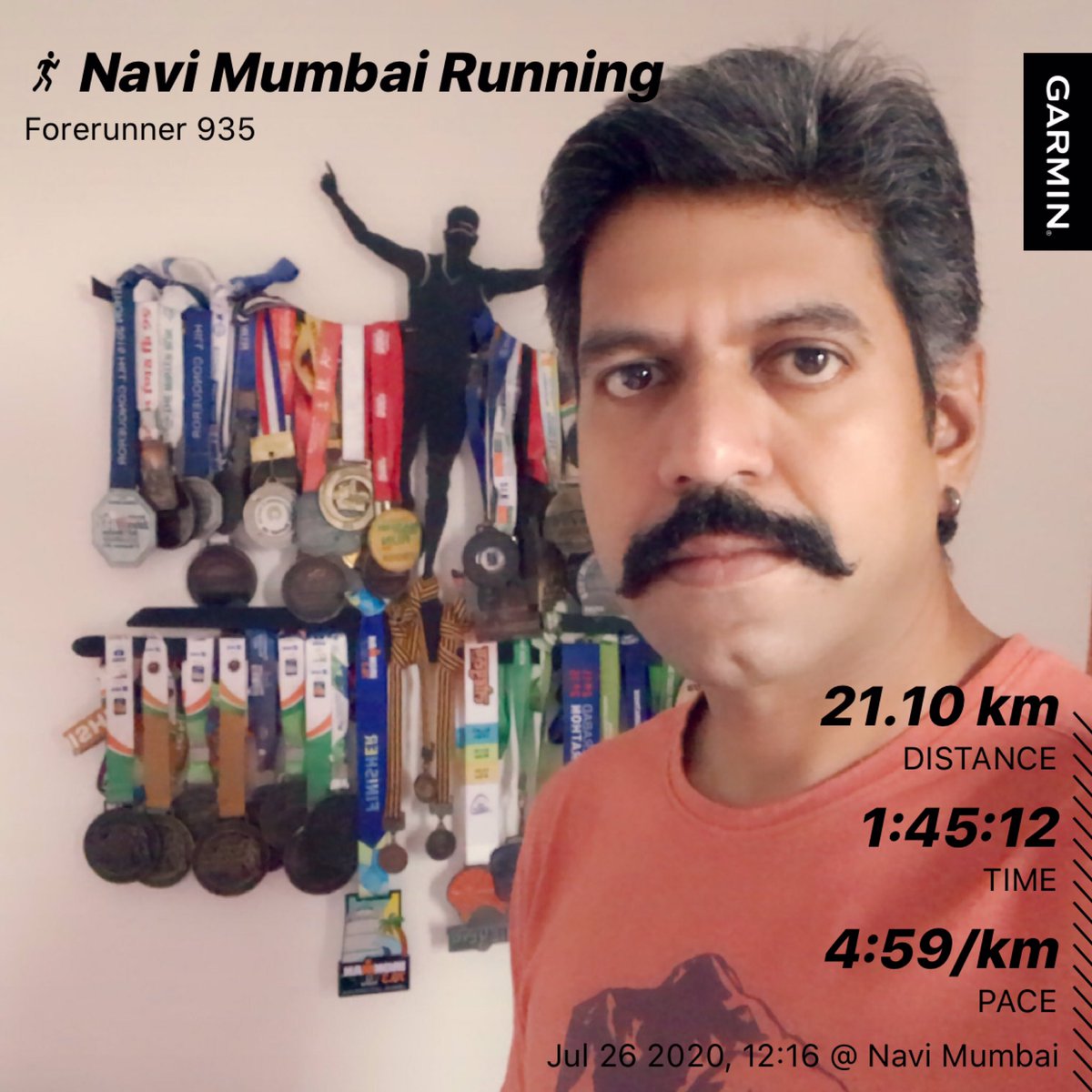 SaurabhPawa's tweet photo. 21st Kargil Vijay Diwas
Proud to be an Indian ..
21.1kms | 105mins | HR 159 | VO2 max 49 | Pace 4:59 | Anaerobic 4.3 | Afternoon Hot & Humid Run
26th July -2020 - Chichén Itzá - Mexico ✅
7 Half Marathons in 7 Weeks ✅
#21YearsOfKargil
#VijayDiwas
#KargilVijayDivas https://t.co/Axisfzfpf2
