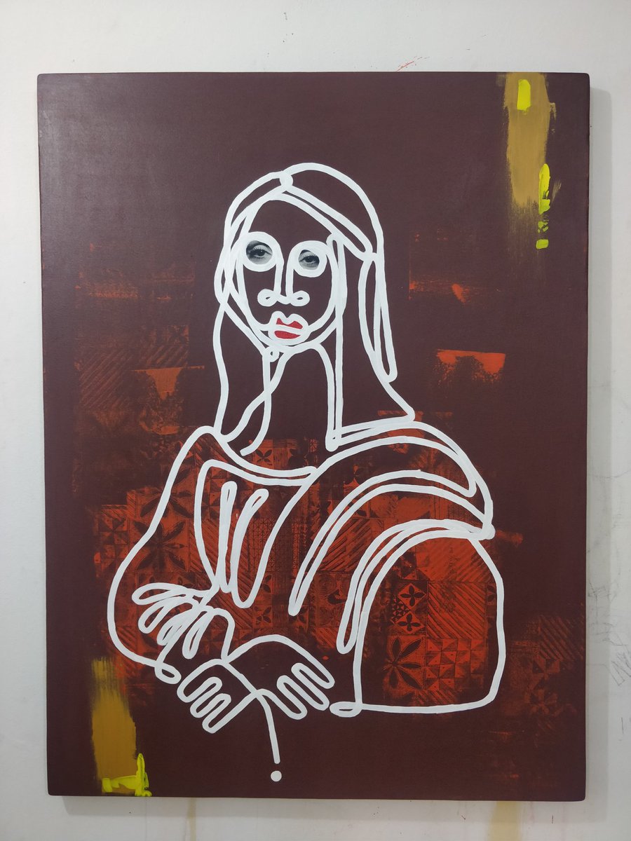 BadruTayoAbiod1's tweet photo. Mona Lisa in my style 

#monalisa #art #acrylicpainting  #acrylicpainting #woman #worldart #mostpopular #artistsofinstagram #todaysartreport #realism #lineart #contemporaryrealism #adirepatterns #traditionalart #representationalart #representationalpainting https://t.co/KhfIrd9NAf
