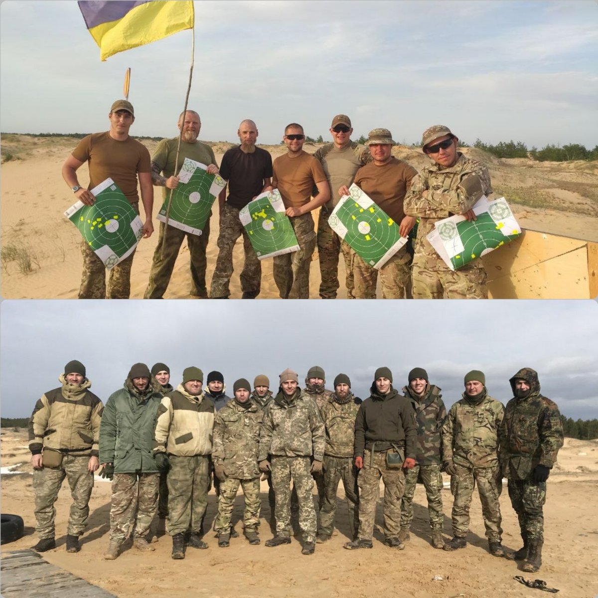 chicheriyna's tweet photo. Натовские инструкторы учат заробитчан убивать беззащитных мирных жителей Донбасса бабушек и коммунальщиков. Скоро осень, часть из них поедут собирать яблоки в Европу, но кто-то приедет просить работу в Россию, запомните эти лица трусливых мародеров и убийц https://t.co/2VoOhJ27gy