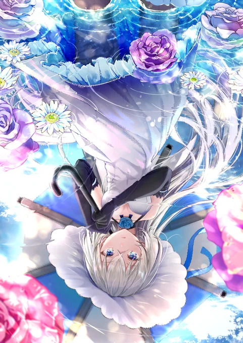 「水面に映る蒼い姫」
水面頑張ったからクリックしてみてほしい?✨
#ブルーオース #苍蓝誓约 
#ブルーオースイラコンFA  
https://t.co/viamfRaAWy 