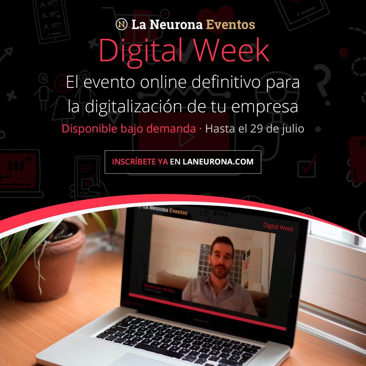 BusinessPlus_es's tweet photo. ¿Qué vas a ver ahora? 👀🤔

Quedan 2⃣ DÍAS para que puedas disfrutar del primer gran evento online bajo demanda.

✔️ GRATIS
✔️BAJO DEMANDA 
✔️ +DE 46 EXPERTOS
✔️ +DE 10 HORAS DE CONTENIDO

 #DigitalWeek
https://t.co/wQLDH4KQDF https://t.co/GmcIcqOGKV