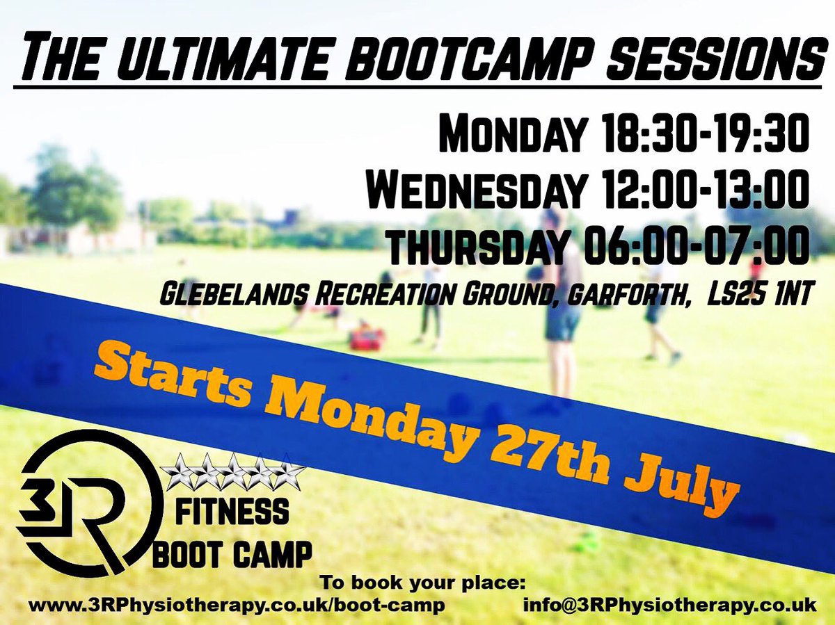 3rphysiotherapy's tweet photo. Get back on your fitness journey tonight - only one place remaining👊
#garforth #kippax #leeds #swillington #southmilford #exercisebenefits #exerciseoutside #exerciseismedicine #workoutoutside #hiitcardio #fitjourney #fitgoal #getfitforsummer #getfitstayfit #weightloss https://t.co/9FPpv7G1TP