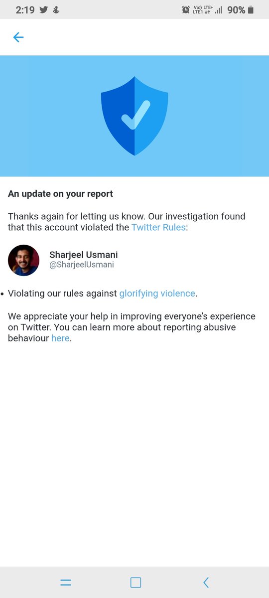 1MysticEye's tweet photo. @TwitterIndia says @SharjeelUsmani account was found violating twitter rules, and "Glorified violence". But still the account is active, whereas , @PoliticalKida handle, which only compiles factual political interviews and statements in videos is, Suspended.
#LeftWingConspiracy https://t.co/tDhSlja2eh