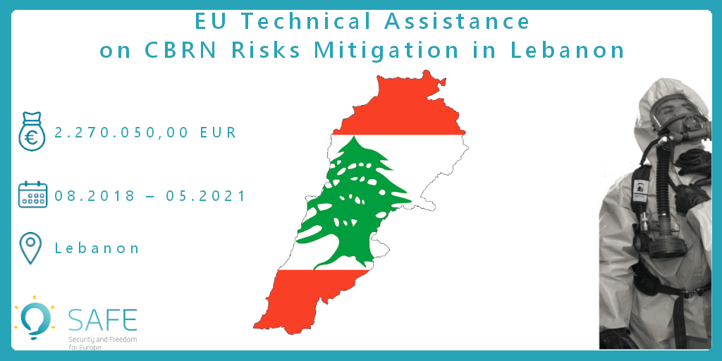 SAFE_Italy's tweet photo. 🇱🇧EU TA on 🧫☣️CBRN 🧪☢️Risks Mitigation will strengthen the resilience of Lebanon’s security institutions through capacity building and develop a network to promote SoPs and information exchange mechanisms🚀
Find out more 👉https://t.co/o3AO9SRmHR
#SAFEProjects #CBRN #Training https://t.co/7ZCKPJXFVf