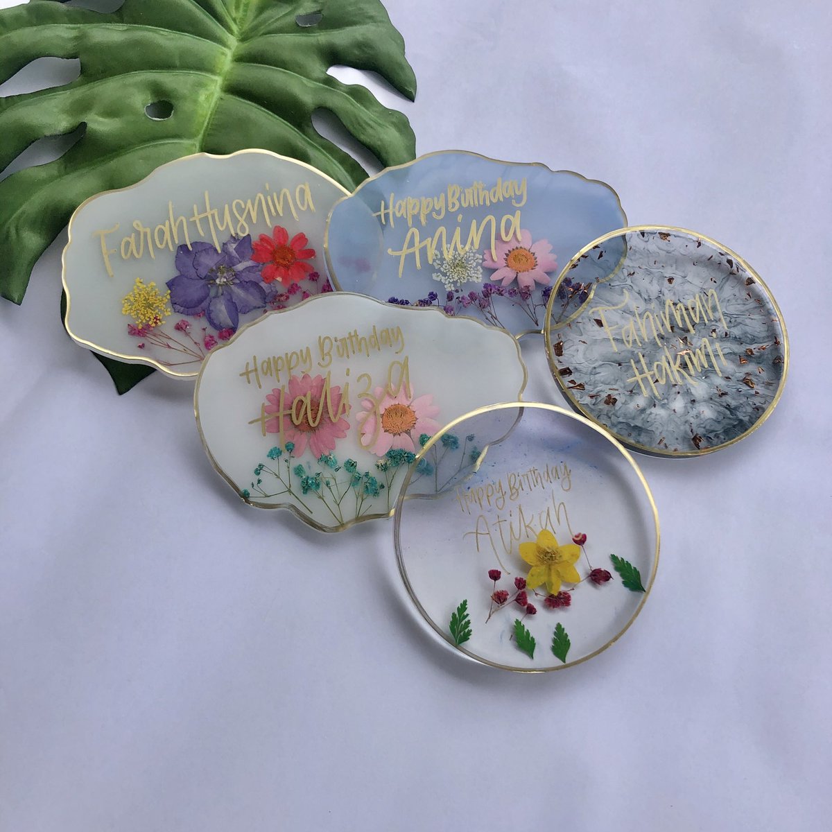 More of flowers coaster 