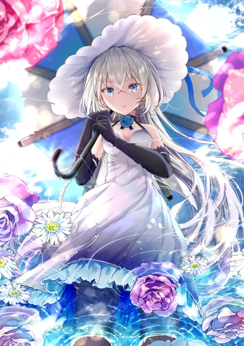 「水面に映る蒼い姫」
水面頑張ったからクリックしてみてほしい?✨
#ブルーオース #苍蓝誓约 
#ブルーオースイラコンFA  
https://t.co/viamfRaAWy 