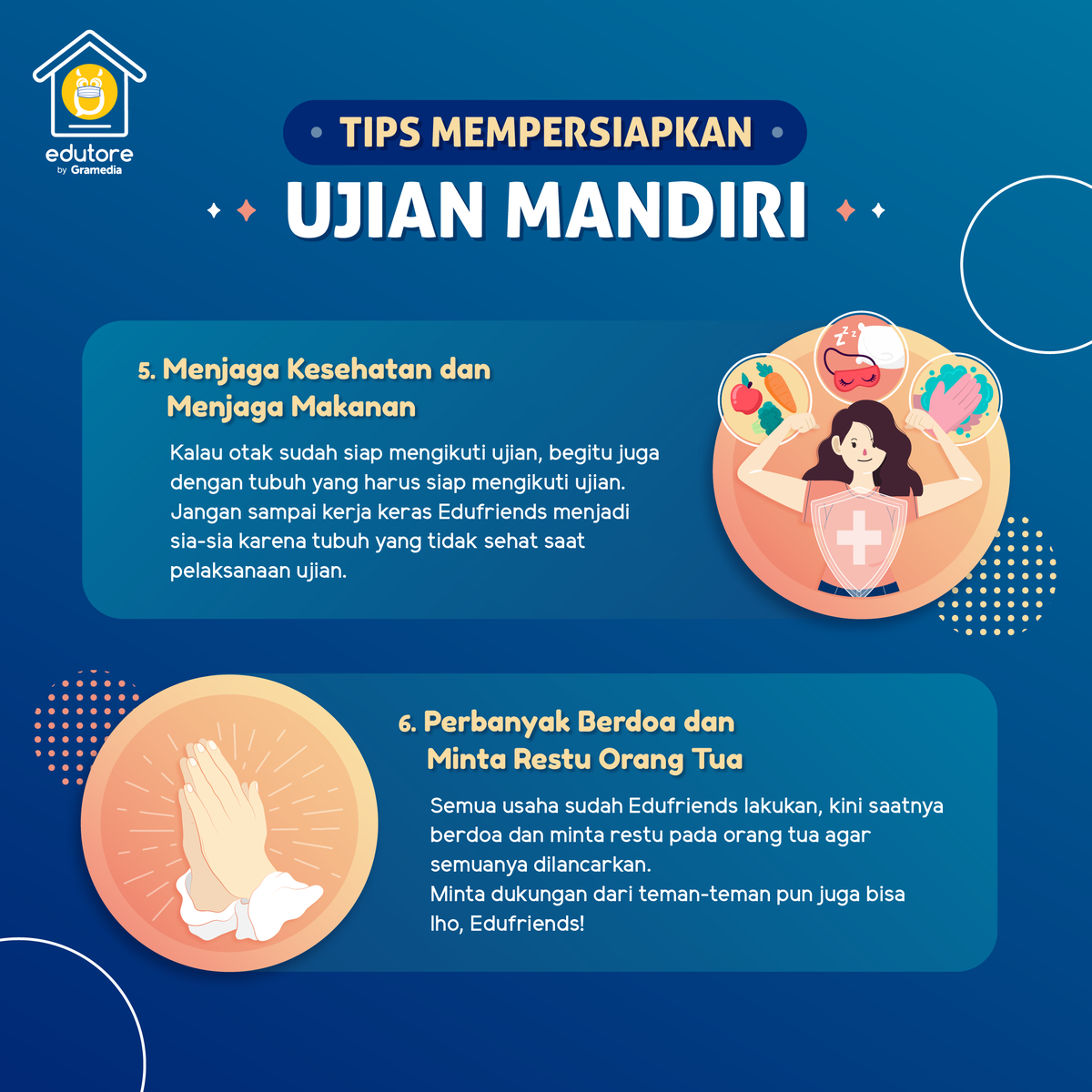 edutorecom's tweet photo. Beberapa universitas sudah membuka pendaftaran untuk mengikuti ujian mandiri😯
Jika Edufriends akan mengikuti ujian mandiri, simak dulu yuk tips-tips mempersiapkan ujian mandiri!
.
.
Selamat berjuang Edufriends! ✨
#Edutore #SemuaBisaPintar 
#Tips #UjianMandiri https://t.co/Wquex8cWp3