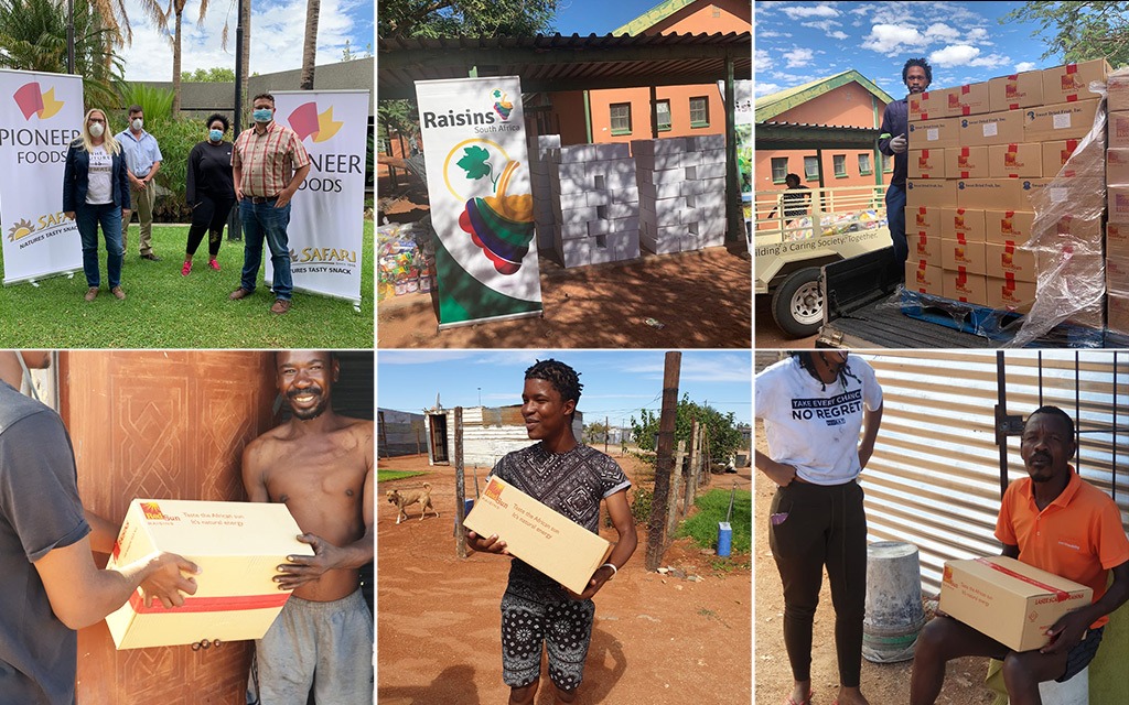 SAraisins's tweet photo. During the #Covidlockdown,  the Raisins South Africa team approached packers to donate 7,000kg of small packed raisins in total, distributed to communities in the Northern Cape. Red Sun, Carpe Diem and Pioneer contributed to the project. 
#southafricanraisins https://t.co/aS7UQy1Ywf