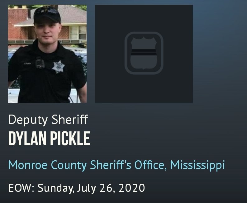 ChicagoPD19's tweet photo. My condolences to the family and friends of #FallenHero #Deputy #Sheriff #DylanPickle #EOW 26Jul2020
#SlowDown #ObeySpeedLimit #MoveOver #ItsTheLaw #MoveOverForEmergencyVehicles https://t.co/52dGqNQ36w