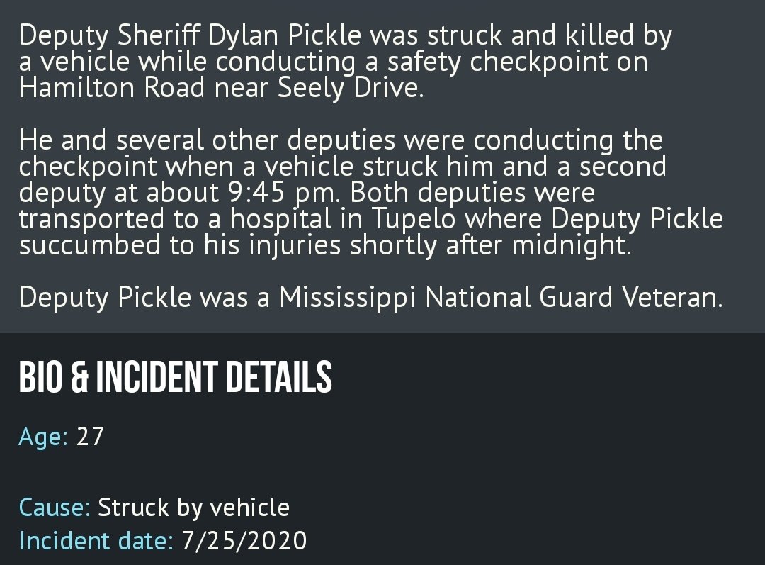 ChicagoPD19's tweet photo. My condolences to the family and friends of #FallenHero #Deputy #Sheriff #DylanPickle #EOW 26Jul2020
#SlowDown #ObeySpeedLimit #MoveOver #ItsTheLaw #MoveOverForEmergencyVehicles https://t.co/52dGqNQ36w