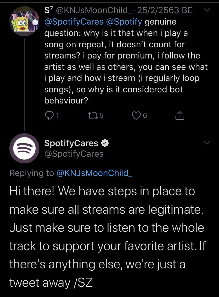 Note: I don’t think we should skip the song after 30 seconds Because I suppose it can be seen of bot behavior if you do skip too much. You can do it every now and thenReceipt No. 2: You can see there is a conflict whether you skip or not. I guess that’s one way to filter stream