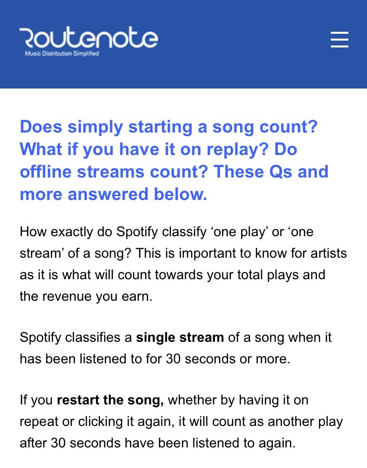 Receipt No.3: From RouteNote website with credible author in 2019. And from several users from community.spotify (You can search it up yourselves there are several more than shown here)