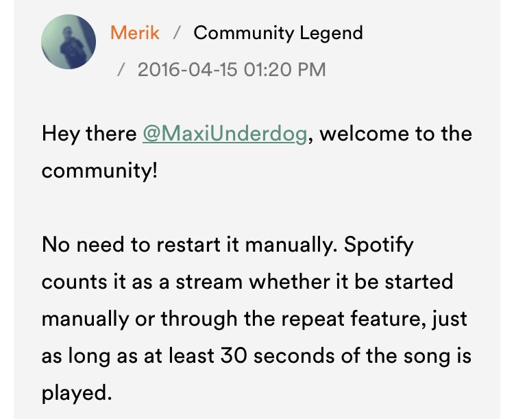 Receipt No.3: From RouteNote website with credible author in 2019. And from several users from community.spotify (You can search it up yourselves there are several more than shown here)