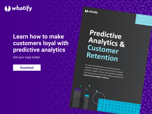 _Whatify_'s tweet photo. To create a successful #retention strategy, businesses must rely on accurate #predictive insights. See how predictive analytics help businesses not only retain existing #customers, but acquire more profitable customers. Download your FREE ebook today! https://t.co/mG8G9MZMoE https://t.co/mMFZlSwWbi