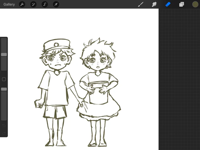 anyways i gave up and drew ponyo and sosuke :) 