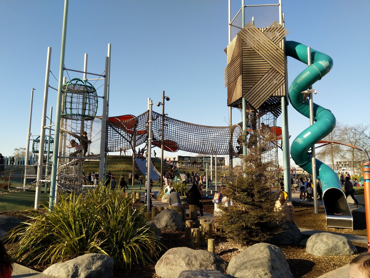 I think Christchurch is also a candidate for best city for kids. Aside from the increased freedom from being able to bike around, there’s the most incredible playground I’ve ever seen, and a wonderful kids space at the library (12/15)