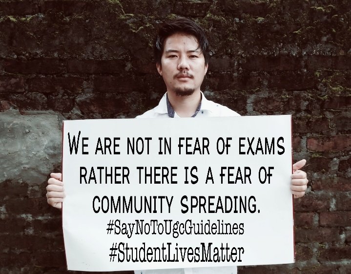 PhenomenalTar's tweet photo. Books-No
Library-No
Classes-No
Hostels-No
Learning Environment-No
Syllabus Complete-No
Network-Poor/Nil
Road condition-Worst
#StudentsLivesMatters 
#cancelfinalyearexam 
#ugc_cancel_exam 
@ugc_india @PMOIndia @BJP4India @KirenRijiju https://t.co/wYcntVqVlV