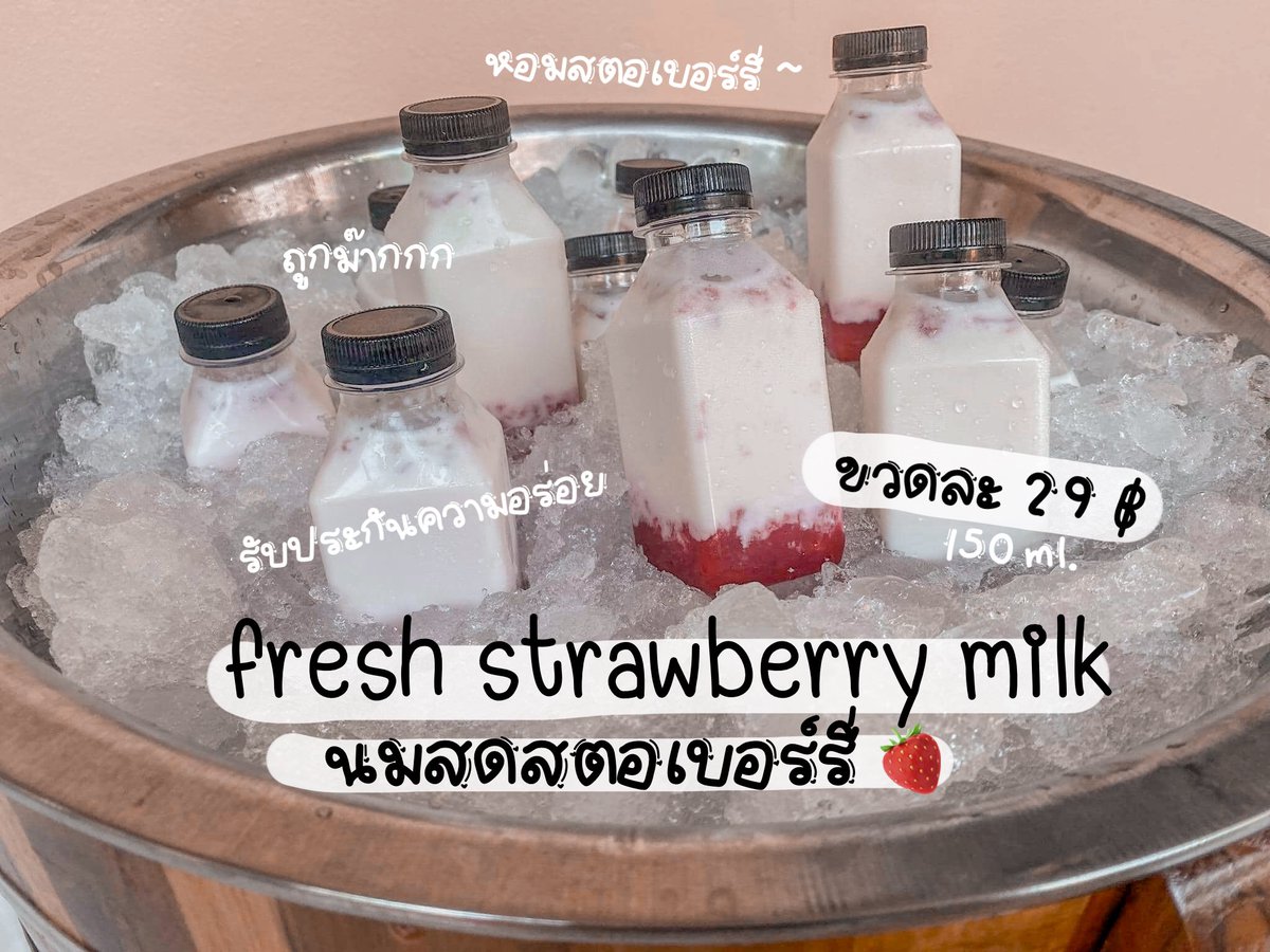 mheemenhom's tweet photo. ☁️ 𝐍𝐄𝐖 𝐌𝐄𝐍𝐔 ✨
🍓 fresh strawberry milk 🥛
‼️ราคาถูกมั้ก 29-.฿ เท่านั้น ‼️
:
ขนาด  150 ml. ☁️
นมสดสตอเบอร์รี่หอมๆใช้เนื้อสตอเบอร์รี่แท้ๆ ข้างล่างเป็นไซรับสตอเบอร์รี่นมสดแท้100% ไม่ใช้ผงนมสด 🤤
:
🛒สนใจติดต่อสอบถามสั่งซื้อ
Line@tgu0996t
#นมสดสตอเบอรี่ #รับตัวแทนจำหน่ายฟรี https://t.co/zutqmM3RNG
